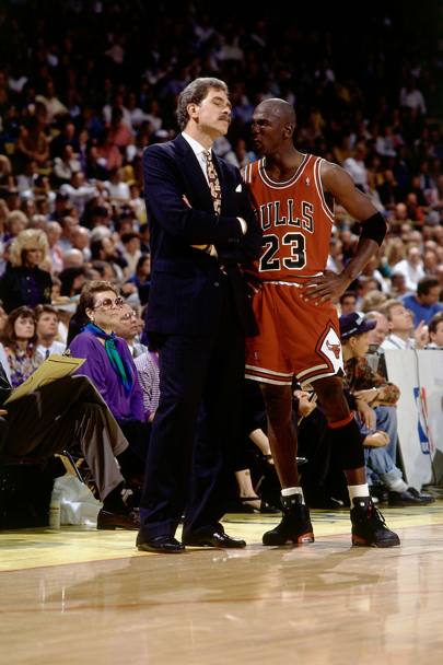 1990, Phil Jackson e Michael Jordan